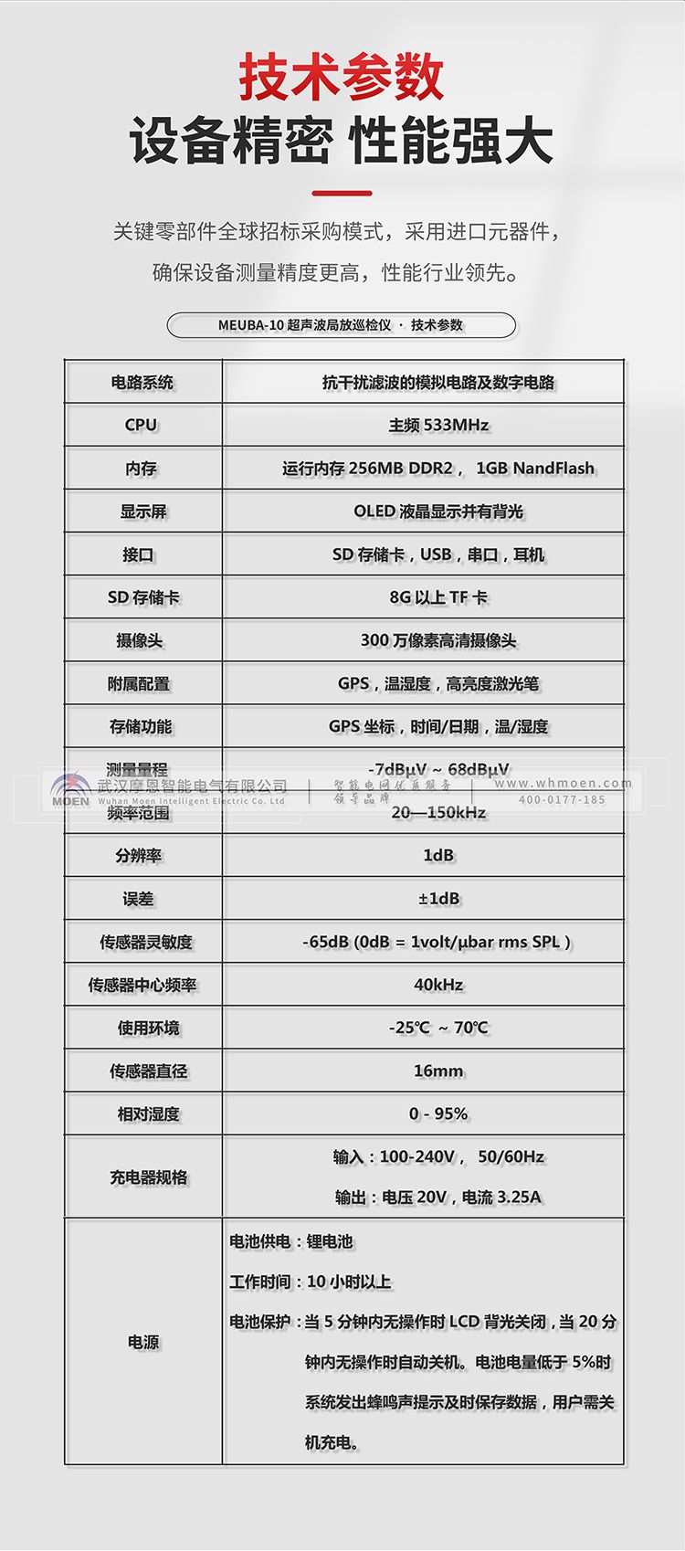 智能型超聲波可視化檢測儀技術參數